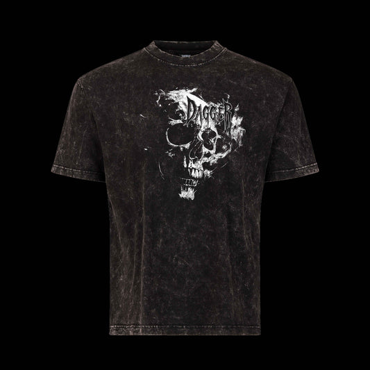 SKULL MINERAL BLACK T-SHIRT