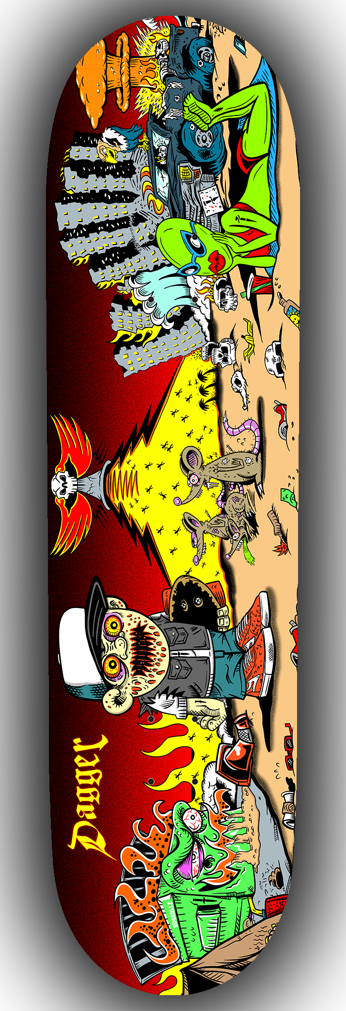 Dagger Zombie Skateboard Deck