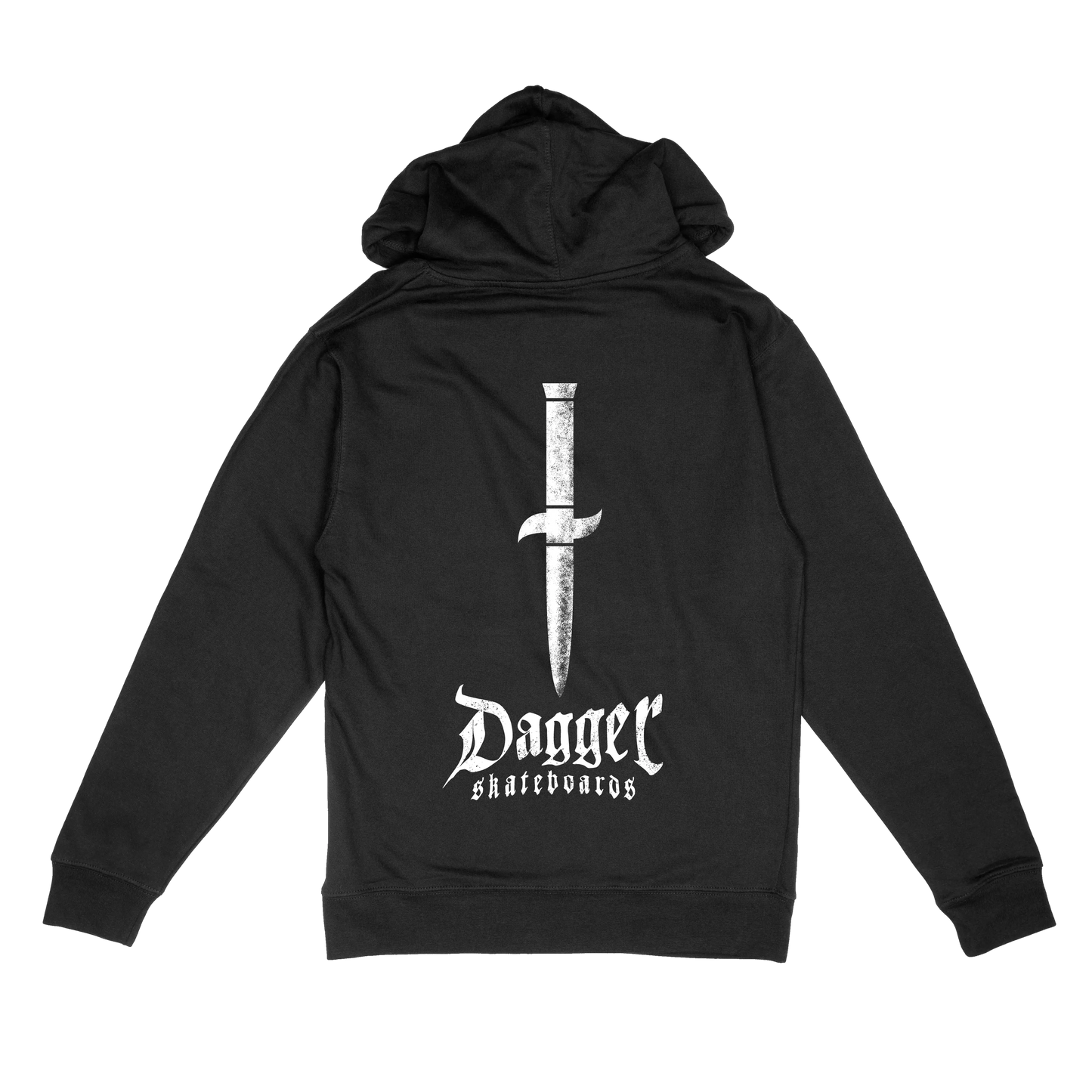 Dagger OG Hoodie (Black) back - Dagger Skateboards