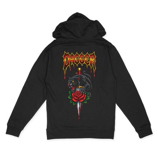 Dagger Panther Rose Hoodie