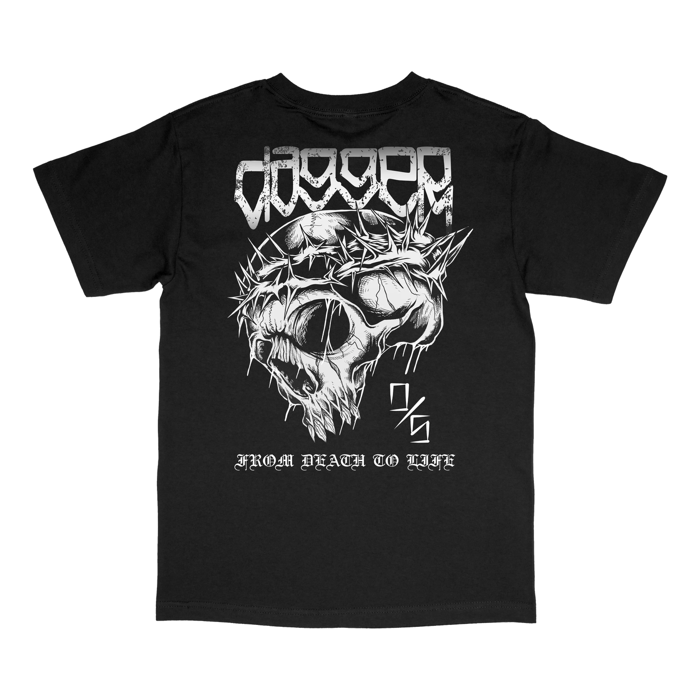 Dagger Skateboards From Death to Life T-Shirt — back print