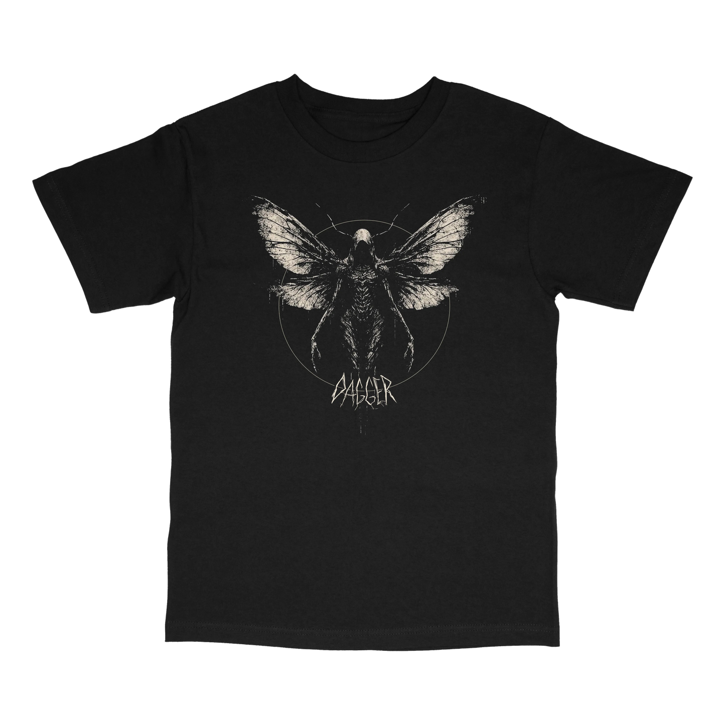 Dagger Skateboards Moth Man T-Shirt - front graphic
