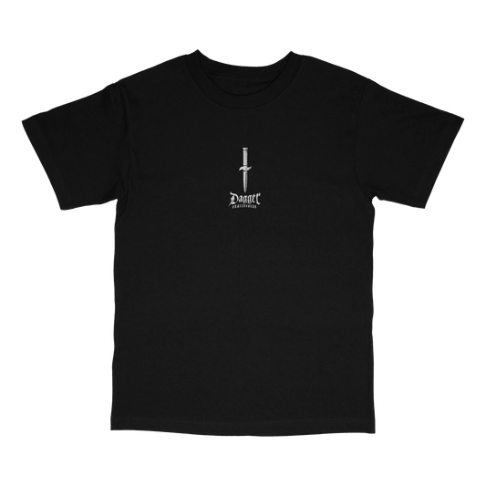 Dagger OG T-Shirt front view with graphic artwork by Dagger Skateboards