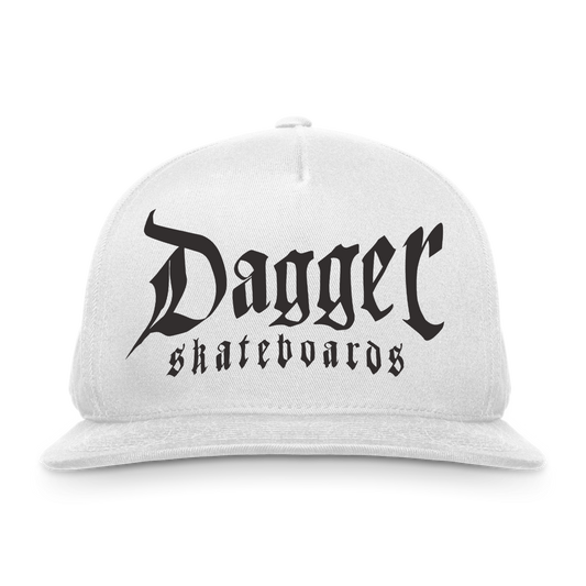 Dagger Skateboards Classic Trucker White Hat