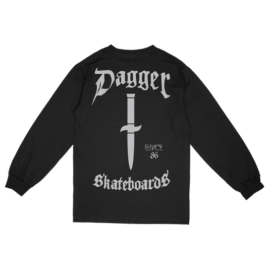 Back: since-86-long-sleeve-back-dagger-skateboards