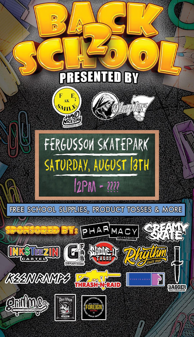 Dagger Skateboards Back to School Event at Fergusson Skatepark