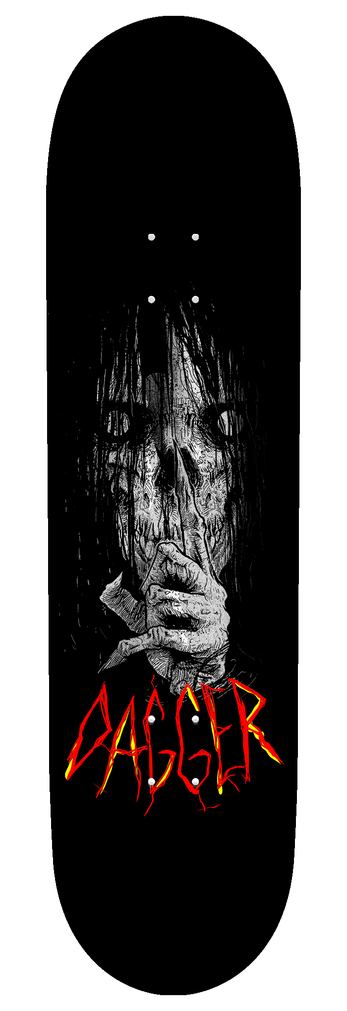 Creep foil skateboard deck