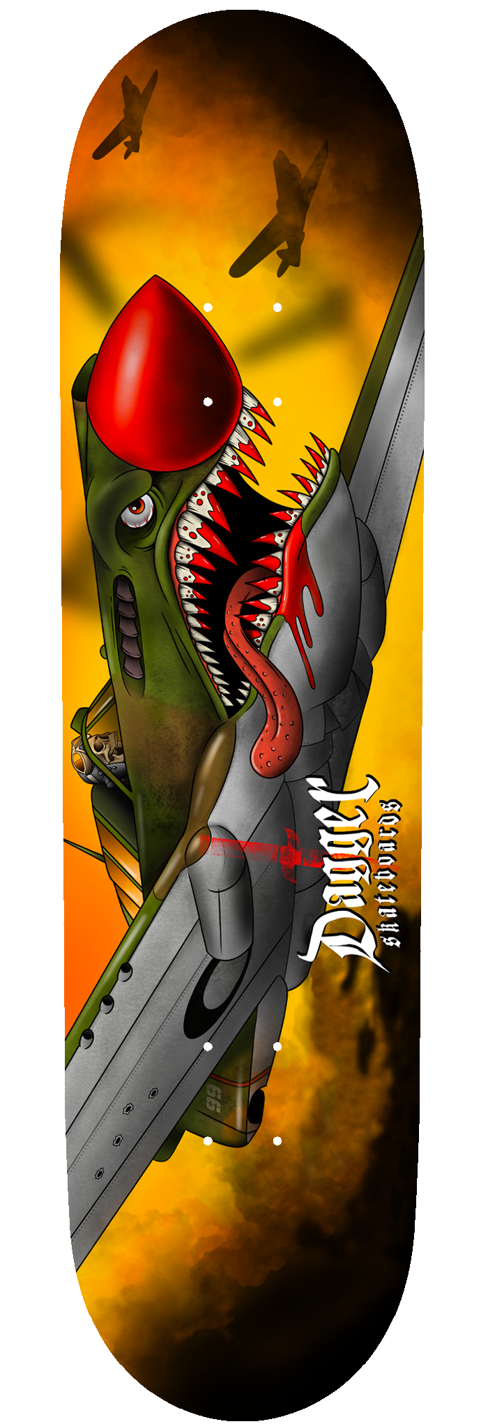 Flying Tigers P-40 Skateboard Deck