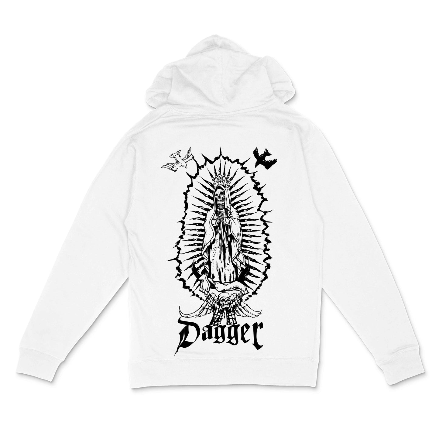 GUADALUPE HOODIE WHITE - ZIP UP