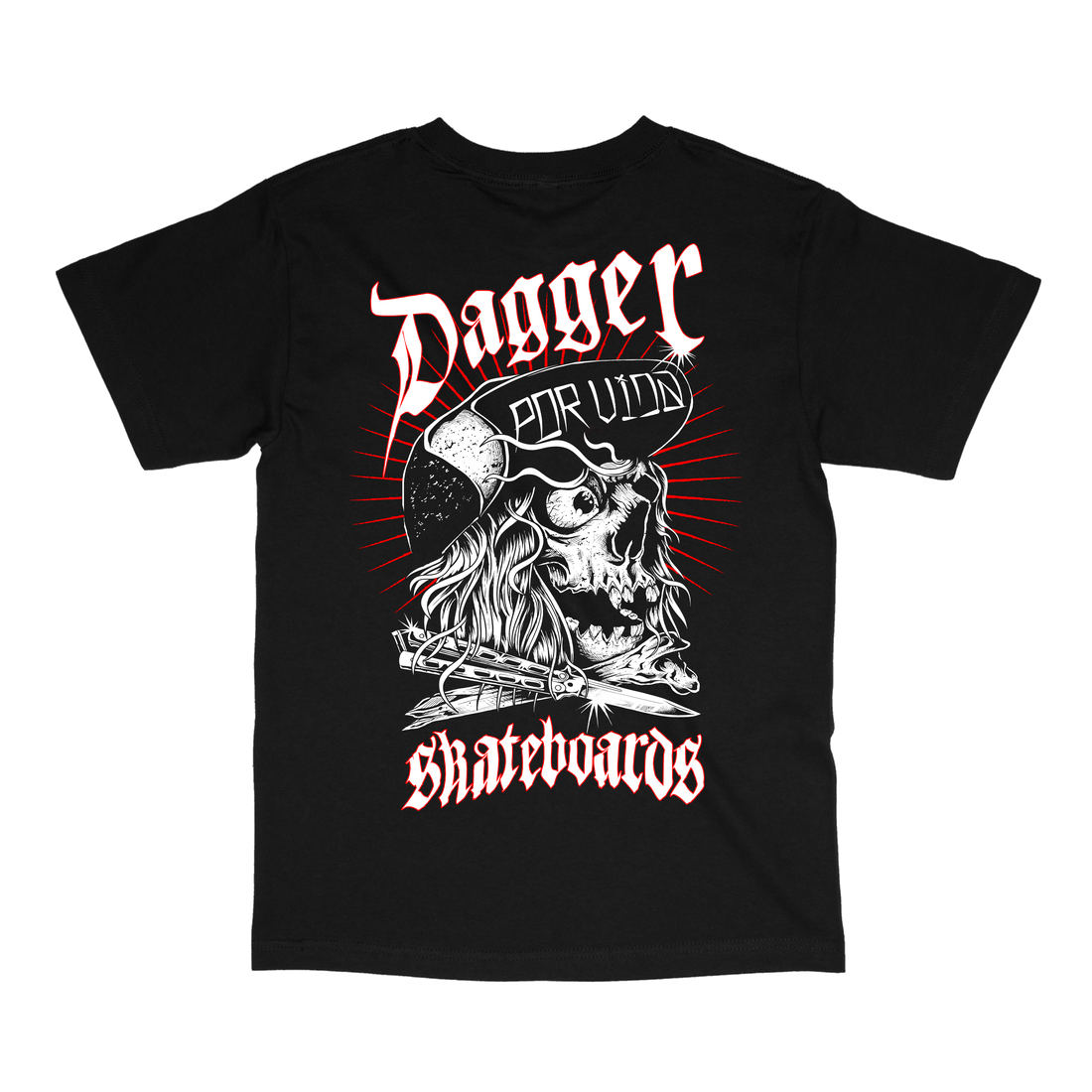 Dagger Black Por Vida T Shirt Youth