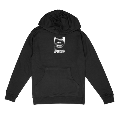 DAGGER LIPS HOODIE BLACK