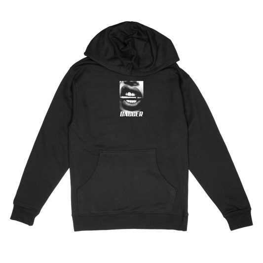 DAGGER LIPS HOODIE BLACK
