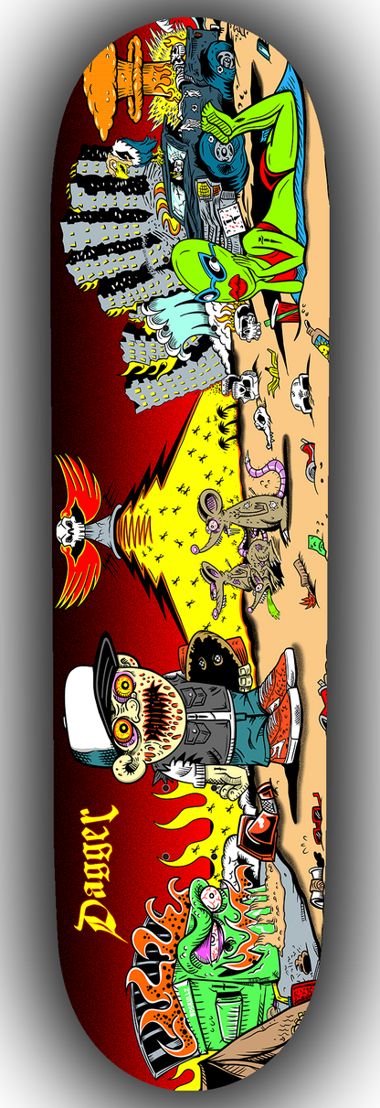 Dagger Zombie Skateboard Deck