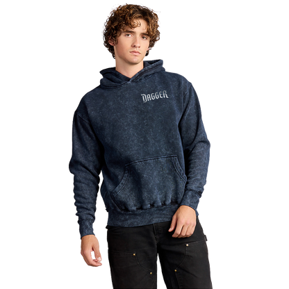 Dagger Midnight Blade Mineral Hoodie