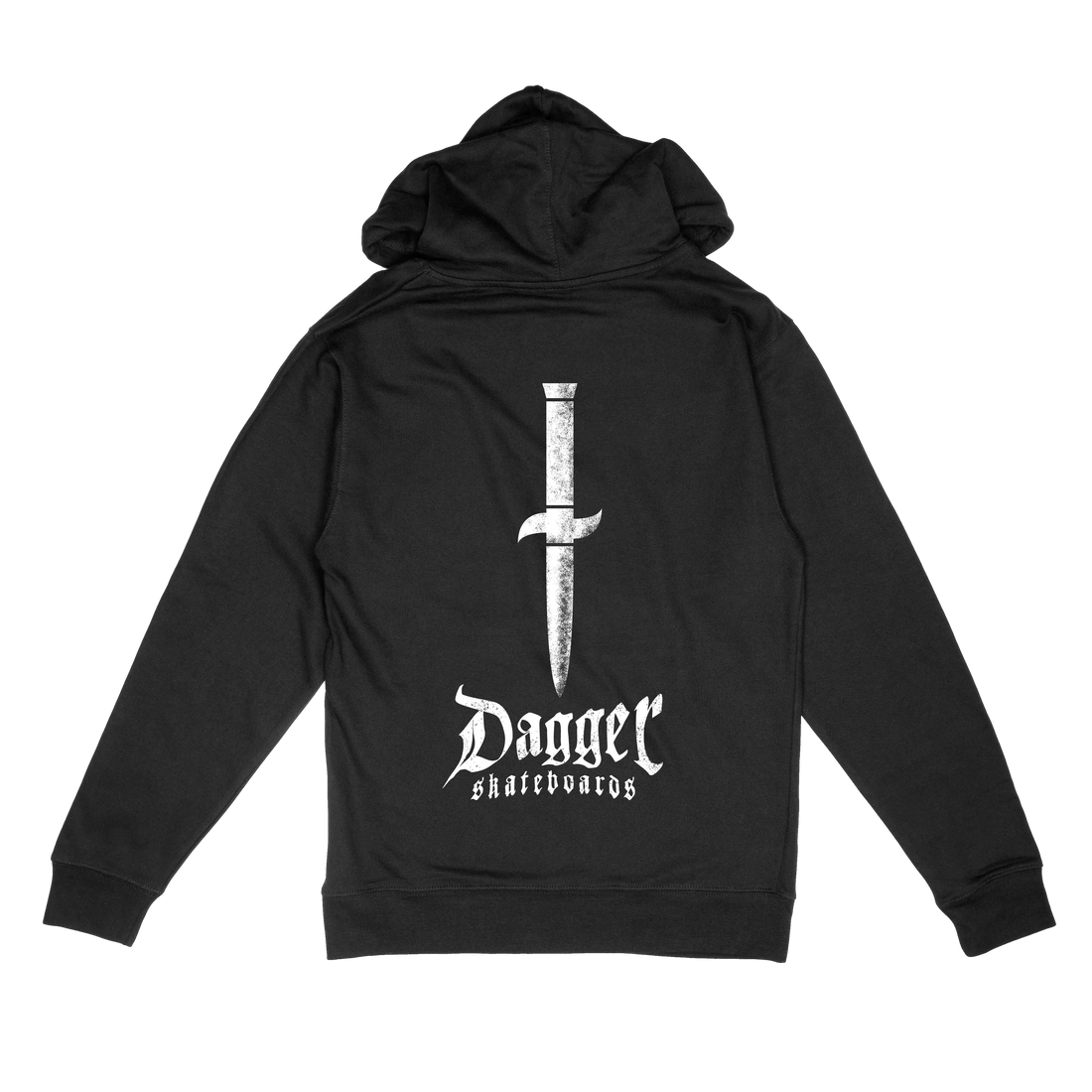 Dagger Skateboards OG hoodie with Dagger logo on back