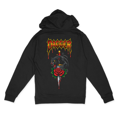 Dagger Panther Rose Hoodie