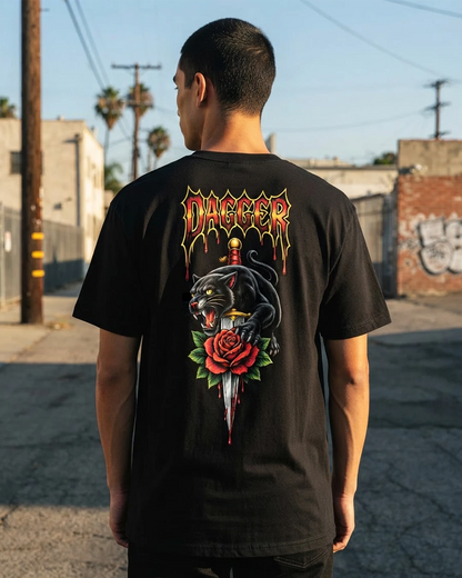 Dagger Panther Rose Tee