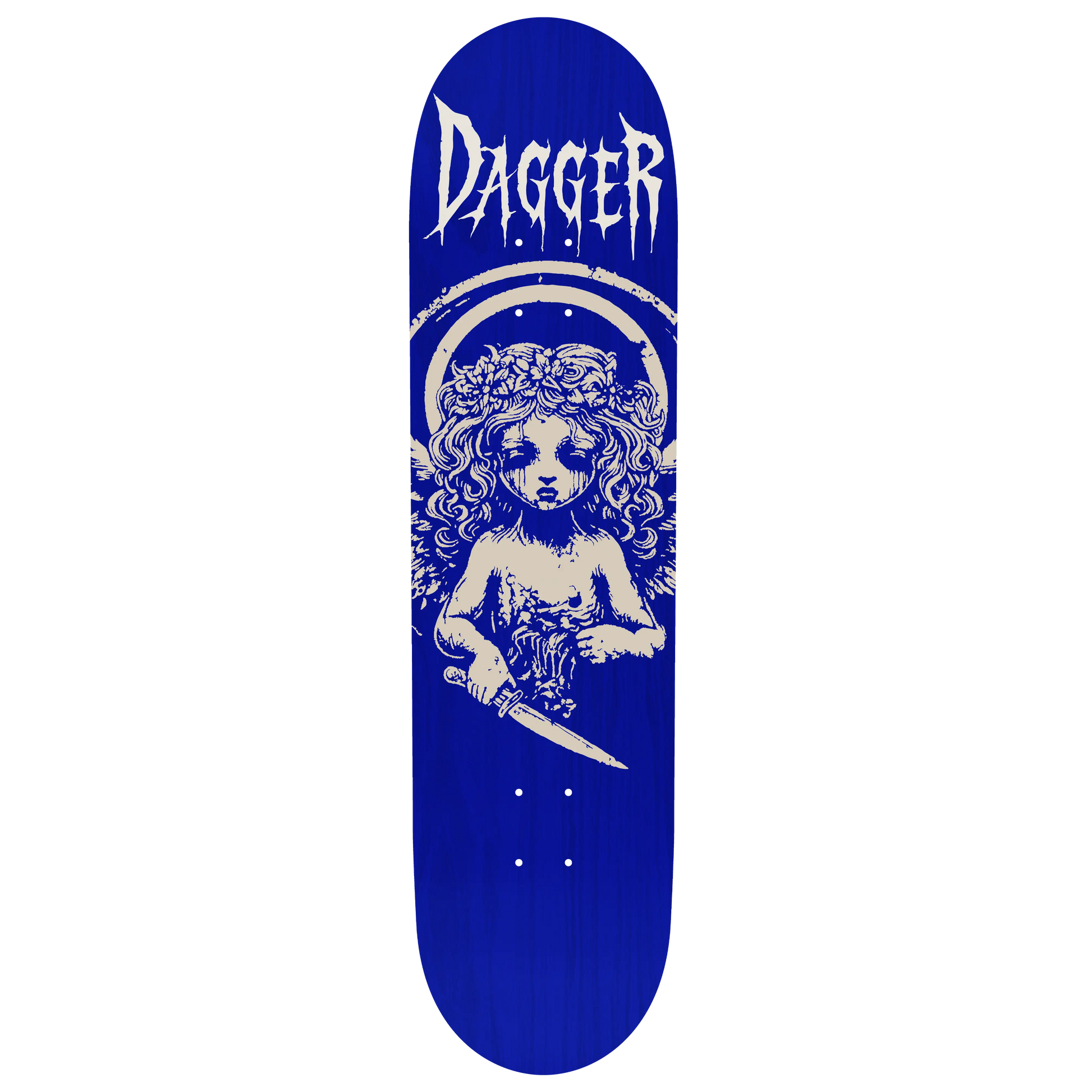 Repent Deck with angel graphic by Dagger Skateboards