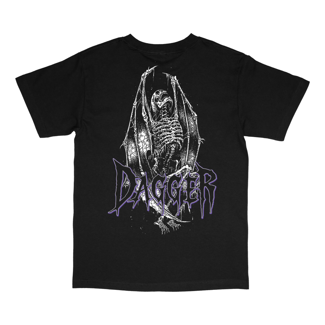 Dagger Skateboards Fallen T-shirt backleft chest graphic