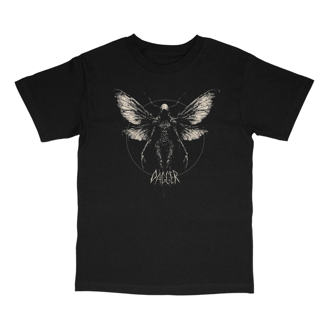 Dagger Skateboards Moth Man T-Shirt - front graphic