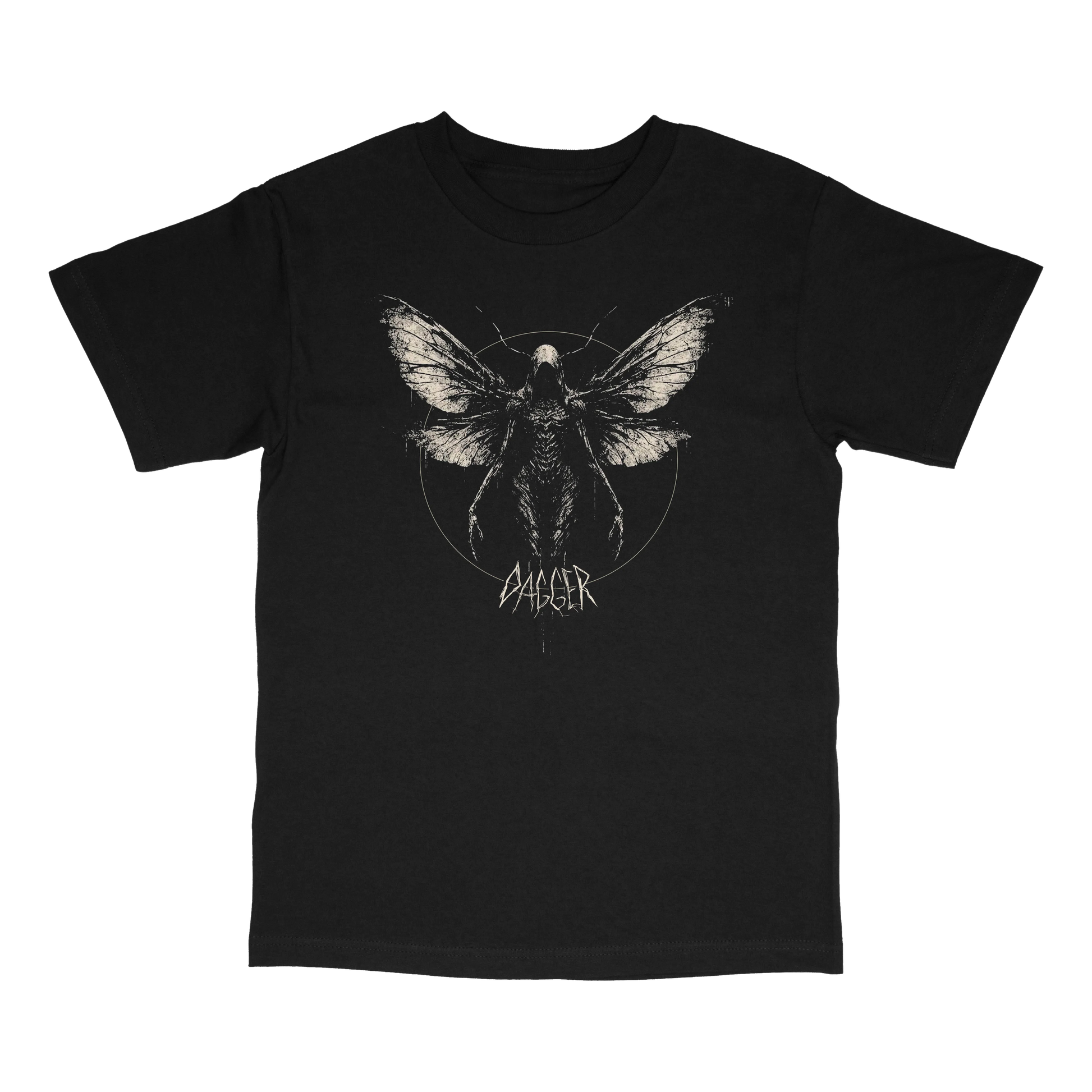 Dagger Skateboards Moth Man T-Shirt - front graphic