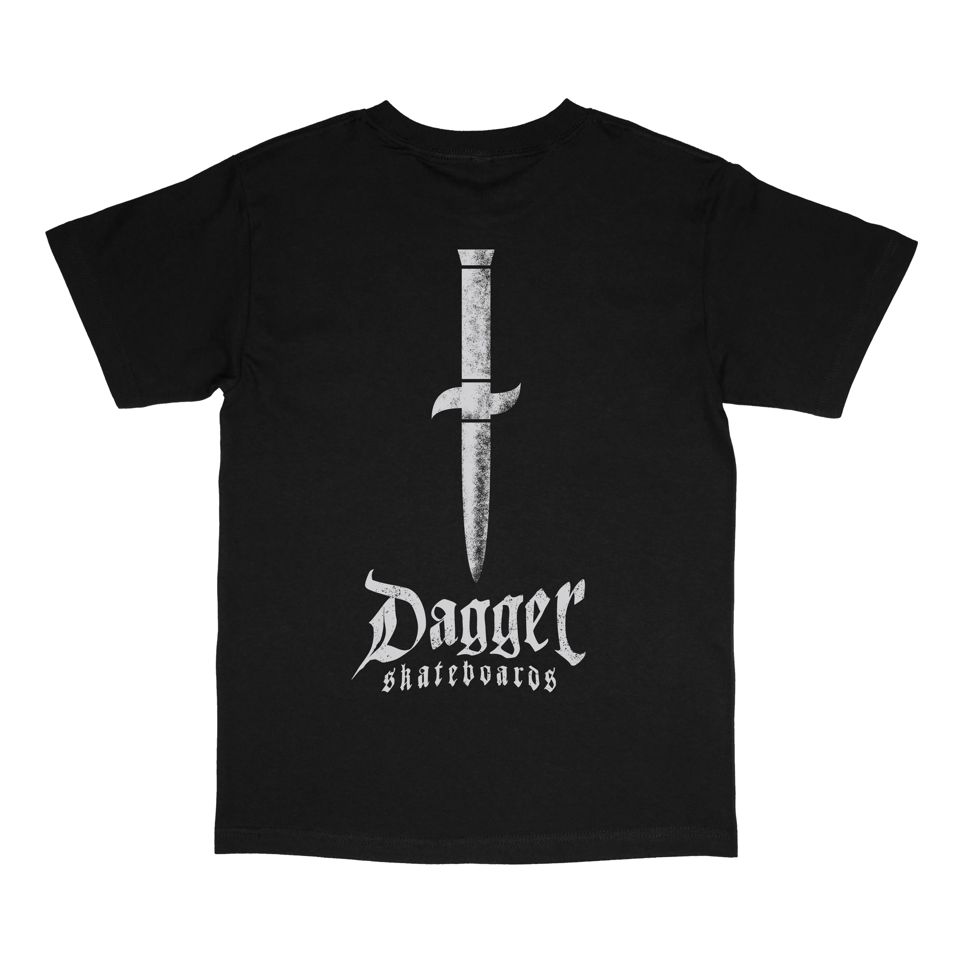 Dagger OG T-Shirt back view with graphic artwork by Dagger Skateboards