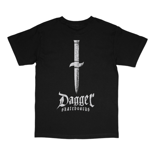 Dagger OG T-Shirt back view with graphic artwork by Dagger Skateboards