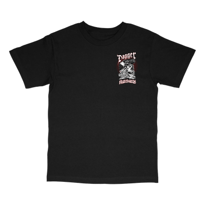Dagger Skateboards Por Vida T-Shirt - front graphic