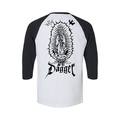 Dagger Skateboards Virgin 3/4 Sleeve T-Shirt - back graphic