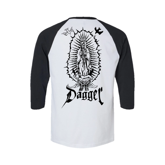 Dagger Skateboards Virgin 3/4 Sleeve T-Shirt - back graphic