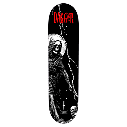Dagger Skateboards deck featuring Death graphic artwork