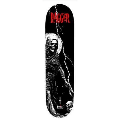 Dagger Skateboards deck featuring Death graphic artwork