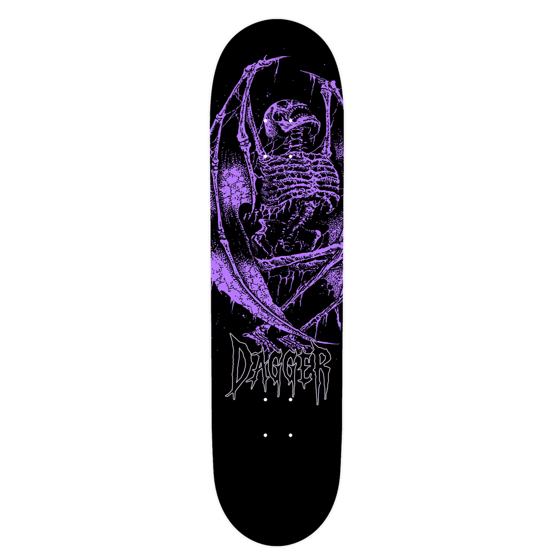 Dagger Skateboards deck featuring Fallen graphic artwork
