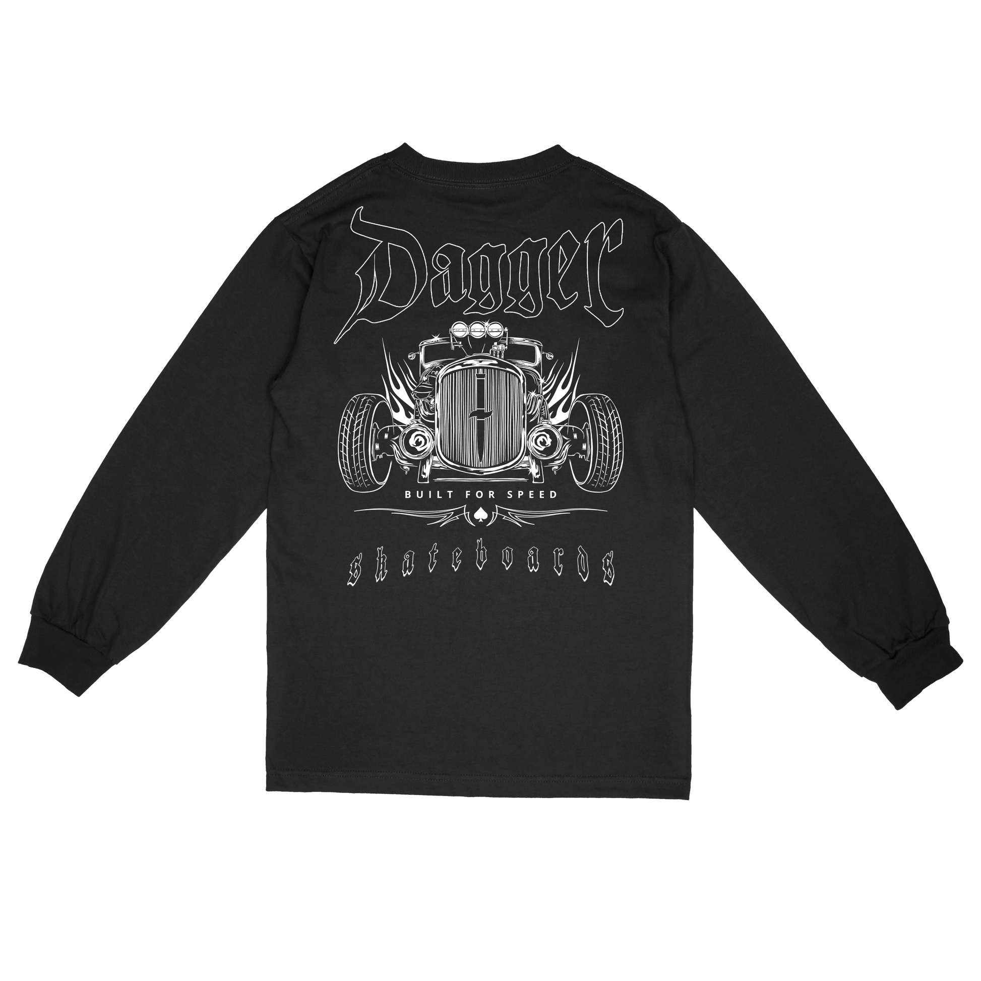 Dagger Skateboards Hot Rod Long Sleeve — back print
