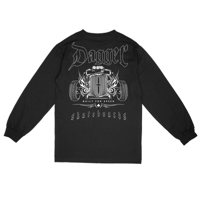Dagger Skateboards Hot Rod Long Sleeve — back print