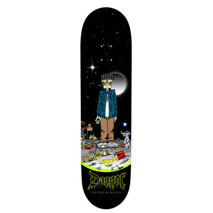 Dagger Skateboards Lil Pre Roll Deck — bottom graphic