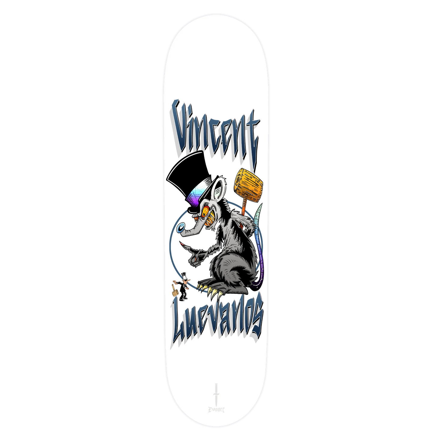 Dagger Skateboards Luevanos Pro Pest Control Deck — bottom graphic