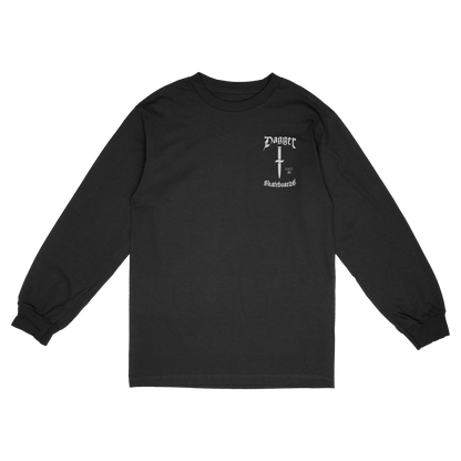 Front: since-86-long-sleeve-front-dagger-skateboards