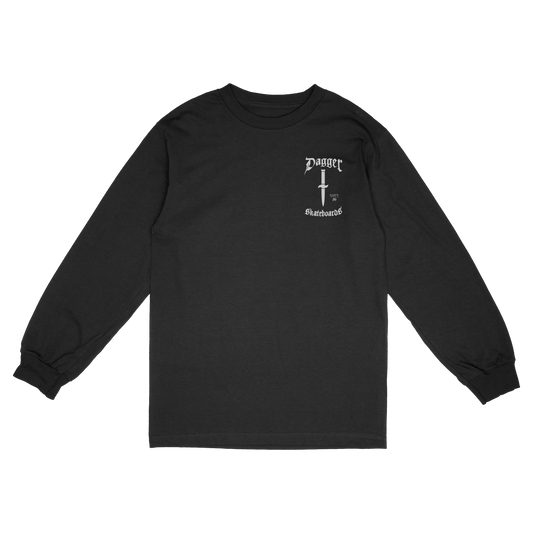 Front: since-86-long-sleeve-front-dagger-skateboards
