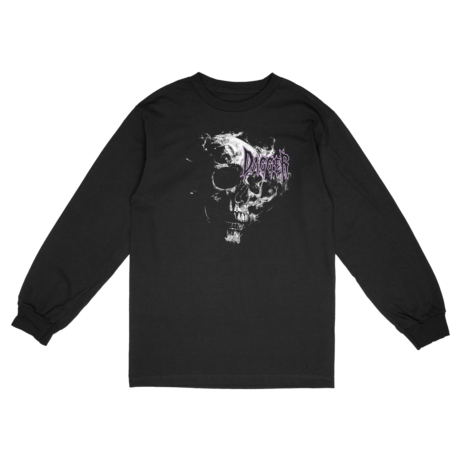 Dagger Skateboards Skull Long Sleeve — front print